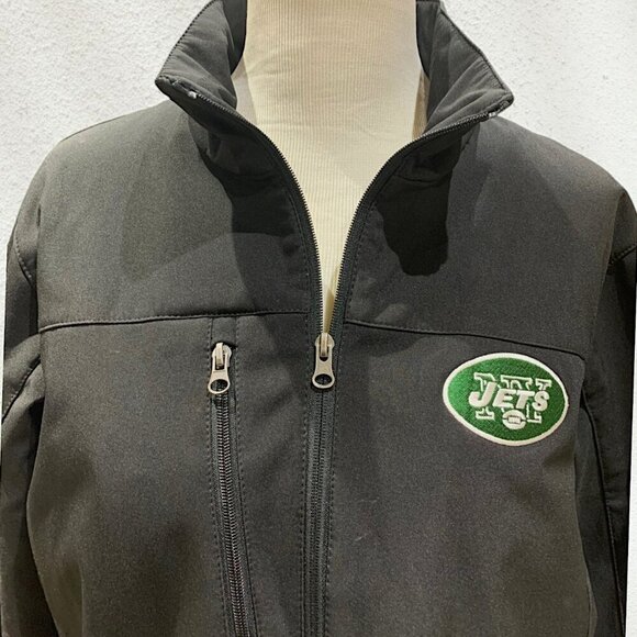 NFL New York Jets Performance Jacket Black Size Medium - Picture 2 of 14